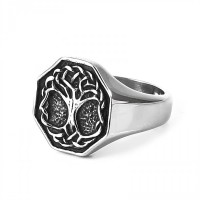 Yggdrasil Ring "FYRISAN" aus Edelstahl