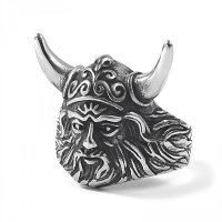 Wikinger Krieger Ring "WOLF" aus Edelstahl