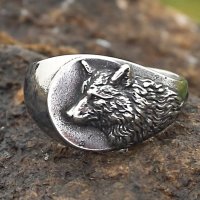 Fenris Wolf Ring "BITRA" aus Edelstahl