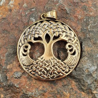 Yggdrasil Anhänger "Wisgard" aus Bronze